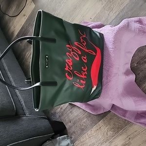 Kate Spade crazy like a fox bag and small matching pouch